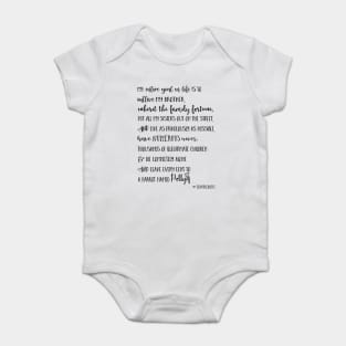 Team Robert Parrot Quote Baby Bodysuit